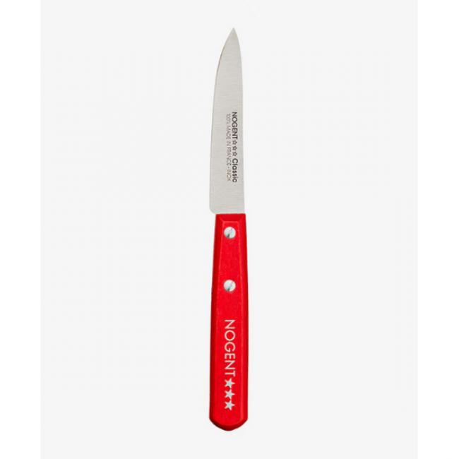 Couteau d&rsquo;office Classic lame lisse 9 cm manche rouge